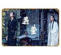 KNIOIL Lan Zhan, Wei Ying, Lan Wangji, Wei Wuxian, Xiao Zhan, The Untamed, Wang Yibo, póster vintage de metal, letrero de estaño, logotipo, club, bar, cafetería, dormitorio, decoración de pared
