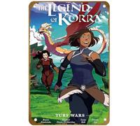 KNIOIL Legend of Korra: Turf Wars Library Edition HC Comics Poster Vintage Metal Tin Sign Logo Family Club Bar Cafe Bedroom Art Wall Decor Gift 20.3x30.5 cm