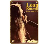 KNIOIL Leon Russell: The Homewood Session - Póster de la película vintage de metal con logotipo de la familia, club, bar, cafetería, dormitorio, decoración de pared, regalo, 8 x 12 pulgadas