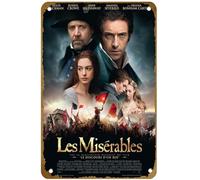 KNIOIL Les Misérables (#11 de 13) Póster de película 2012 vintage de metal con logotipo de la familia, club, bar, cafetería, dormitorio, decoración de pared, regalo, 8 x 12 pulgadas