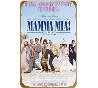 KNIOIL Mamma Mia! (#9 de 9) Take a trip down the aisle you'll never forget! Póster de la película 2008 vintage de metal con logotipo de Family Club Bar Cafe Dormitorio Decoración de pared Regalo