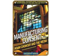 KNIOIL Manufacturing Consent: Noam Chomsky and the Media Movie Poster Vintage Metal Tin Sign Logo Family Club Bar Cafe Bedroom Art Wall Decor Gift 20.3x30.5 cm