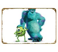 KNIOIL Monsters, Inc. - Póster de la película vintage de metal con logotipo familiar, club, bar, cafetería, dormitorio, decoración de pared, regalo, 8 x 12 pulgadas