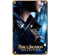 KNIOIL Percy Jackson Collection - Póster de la película vintage de metal con logotipo familiar, club, bar, cafetería, dormitorio, decoración de pared, regalo, 8 x 12 pulgadas