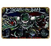 KNIOIL Póster de Escape The Fate de metal vintage con logotipo familiar, club, bar, cafetería, dormitorio, decoración de pared, regalo, 8 x 12 pulgadas