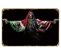 KNIOIL Póster de la película del Día del Soldado de Sicario, vintage, de metal, con logotipo, club familiar, bar, cafetería, dormitorio, decoración de pared, regalo, 8 x 12 pulgadas