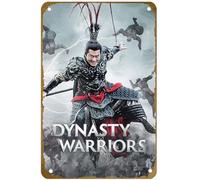 KNIOIL Póster de la película Dynasty Warriors (2021) de metal vintage, con logotipo de la familia, club, bar, cafetería, dormitorio, decoración de pared, regalo, 8 x 12 pulgadas