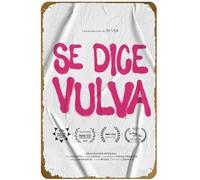 KNIOIL Póster de la película It's called vulva vintage de metal, letrero de estaño, logotipo familiar, club, bar, cafetería, dormitorio, decoración de pared, regalo, 8 x 12 pulgadas