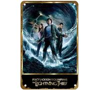 KNIOIL Póster de la película Percy Jackson & the Olympians: The Lightning Thief (2010) - Cartel de metal vintage con logotipo de la familia, club, bar, cafetería, dormitorio, decoración de pared