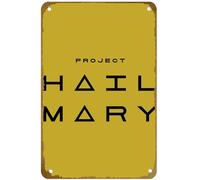 KNIOIL Póster de la película Project Hail Mary, vintage, de metal, con logotipo de la familia, club, bar, cafetería, dormitorio, decoración de pared, regalo, 8 x 12 pulgadas