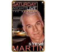KNIOIL Póster de la película Saturday Night Live: The Best of Steve Martin, cartel de metal vintage con logotipo de la familia, club, bar, cafetería, dormitorio, decoración de pared, regalo, 8 x 12