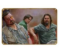 KNIOIL Póster de la película The Big Lebowski The Dude Walter Sobchak Movies Steve Buscemi, cartel de metal vintage con logotipo de la familia, club, bar, cafetería, dormitorio, decoración de pared
