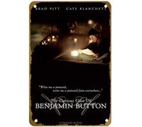 KNIOIL Póster de la película The Curious Case of Benjamin Button (#6 de 12) Write me a Postcard, write me a postcard from everywhere... 2008 - Póster de la película vintage de metal para decoración de
