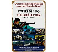 KNIOIL Póster de la película The Deer Hunter Vintage Metal Tin Sign Logo Family Club Bar Cafe Dormitorio Arte Decoración de pared Regalo 8 x 12 pulgadas
