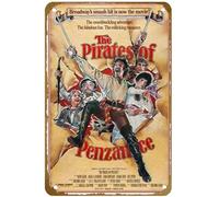 KNIOIL Póster de la película The Pirates of Penzance (1983), póster vintage de metal, letrero de estaño, logotipo, club, bar, cafetería, dormitorio, decoración de pared, regalo, 8 x 12 pulgadas