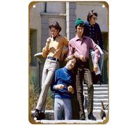 KNIOIL Póster de metal vintage con logotipo de The Monkees, para decoración de pared, bar, cafetería, dormitorio, regalo, 20 x 30 cm