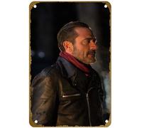 KNIOIL Póster de The Walking Dead, Jeffrey Dean Morgan, Negan (The Walking Dead), cartel de metal vintage con logotipo de la familia, club, bar, cafetería, dormitorio, decoración de pared, regalo, 8 x
