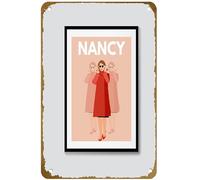 KNIOIL Póster icónico de Nancy Pelosi | Póster de la oradora Nancy Pelosi | Póster de ilustración de Nancy Pelosi, póster vintage de metal, letrero de estaño, logotipo, club, bar, cafetería