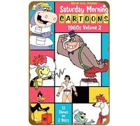 KNIOIL Póster vintage de metal con el logotipo de Saturday Morning Cartoons: 1960s - Volumen 2 (2009)