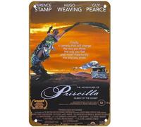 KNIOIL Póster vintage de metal con logotipo de The Adventures of Priscilla, Queen of the Desert y con el logotipo de la familia, club, bar, cafetería, dormitorio, decoración de pared, regalo, 8 x 12