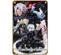 KNIOIL Póster vintage de metal con logotipo de The Case Study of Vanitas Anime Manga con logotipo de Family Club Bar Cafe Dormitorio Decoración de pared Regalo 20.3 x 30.5 cm