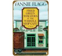 KNIOIL Póster vintage de metal con texto en inglés "Fried Green Tomatoes at the Whistle Stop Cafe" con logotipo de la familia, club, bar, cafetería, dormitorio, decoración de pared, regalo, 8 x 12