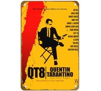 KNIOIL QT8 - Póster de la película The First Eight de metal vintage, con logotipo familiar, club, bar, cafetería, dormitorio, decoración de pared, regalo, 8 x 12 pulgadas
