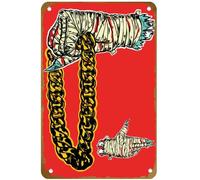 KNIOIL Rock Bands Run the Jewels - Póster vintage de metal con logotipo de Family Club, Bar, Café, dormitorio, decoración de pared, regalo, 20 x 30 cm