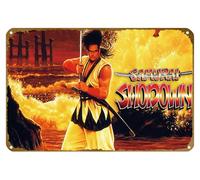 KNIOIL Samurai Shodown - Póster de metal vintage con logotipo de la familia, club, bar, cafetería, dormitorio, decoración de pared, regalo, 8 x 12 pulgadas