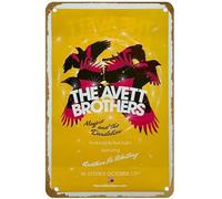 KNIOIL The Avett Brothers: Urraca y el diente de león, póster vintage de metal con logotipo de la familia, club, bar, cafetería, dormitorio, decoración de pared, regalo, 20 x 30 cm