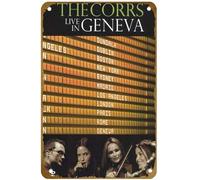 KNIOIL The Corrs: Live in Geneva - Póster de la película vintage de metal con logotipo de la familia, club, bar, cafetería, dormitorio, decoración de pared, regalo, 8 x 12 pulgadas