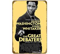 KNIOIL The Great Debaters (# 2 de 2) 2007 Póster vintage de metal con logotipo familiar, club, bar, cafetería, dormitorio, decoración de pared, regalo, 8 x 12 pulgadas