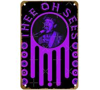 KNIOIL Thee oh sees Purple Dwyer - Póster de metal vintage con logotipo de Family Club, Bar, Café, dormitorio, decoración de pared, regalo, 8 x 12 pulgadas