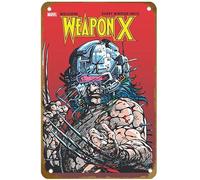 KNIOIL WOLVERINE WEAPON X Deluxe Edition - Póster de metal vintage con logotipo familiar, club, bar, cafetería, dormitorio, decoración de pared, regalo, 8 x 12 pulgadas
