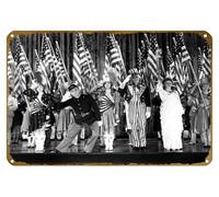 KNIOIL Yankee Doodle Dandy, Jeanne Cagney, James Cagney, Joan Leslie, Walter Huston, Rosemary Decamp, 1942 Póster de la película vintage de metal para decoración de pared, regalo de 20 x 30 cm