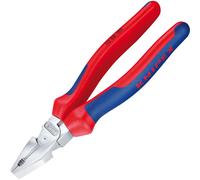 Knipex Alicate universal de fuerza cromado, con fundas multicomponentes 200 mm 02 05 200