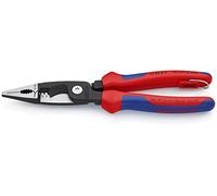 KNIPEX - 13 82 8 T BKA Tools - Alicates de instalación eléctrica, 12,14 AWG, multicomponente, fijación atada (13828TBKA)