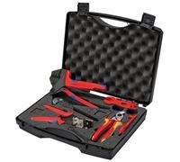 KNIPEX 13168 97 91 04 V01 Maletín de herramientas para fotovoltaica para conectores de cable solar MC4 (Multi-Contacto)