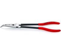 Knipex Alicate de montaje de bocas largas con perfiles transversales negro atramentado, recubiertos de plástico 280 mm 28 81 280