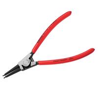 Knipex Alicate para arandelas para arandelas exteriores de ejes negro atramentado, recubiertos de plástico 180 mm (cartulina autoservicio/blíster) 46 11 A2 SB