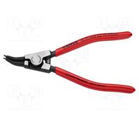 Knipex Alicate para arandelas exteriores 46 31 A12 – 130 mm, 45° recubierto de plástico