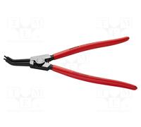 KNIPEX Alicate para arandelas para arandelas exteriores de ejes en ángulo de 45° recubiertos de plástico 310 mm, 46 31 A42