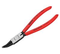 Knipex Alicate para arandelas para arandelas interiores en taladros en ángulo de 45° negro atramentado, recubiertos de plástico 310 mm 44 31 J42