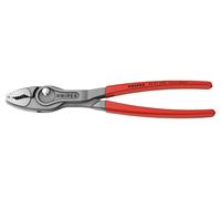 KNIPEX 8201-250 - Alicates de junta deslizante, ancho de apertura ajustable, extracción de tornillos, sostiene pernos desgastados, tuercas y más; mango recubierto de plástico, 9.8 pulgadas (250 mm)