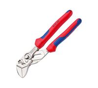 KNIPEX Tenaza llave alicate y llave en una sola herramienta cromado con mangos multicomponente 180 mm, 86 05 180