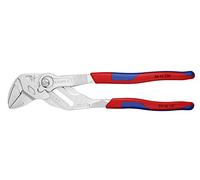 Knipex 86 05 250 Sba alicates Wrench Comfort Grip | 19 posiciones de ajuste de botón. Las mandíbulas lisas no dañan las superficies. Acción de trinquete. Acabado cromado