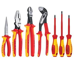 Knipex 989826us - Destornillador 1000 V con aislamiento de alta Apalancamiento alicates, cortadores, comercial y destornillador Juego de herramientas para