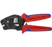 KNIPEX Alicate autoajustable para crimpar punteras huecas de acceso frontal con mangos multicomponente 190 mm, 97 53 09