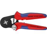 Knipex Alicate autoajustable para crimpar punteras huecas de acceso lateral bruñido, con fundas multicomponentes 180 mm (cartulina autoservicio/blíster) 97 53 04 SB