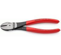 Knipex Alicates de corte diagonal de fuerza negro atramentado, recubiertos de plástico 180 mm 74 01 180
